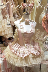 Pink [Ballet Cat] Multi-Layered Ruffle Lace Sweet Princess Lolita Dress - Product - 10