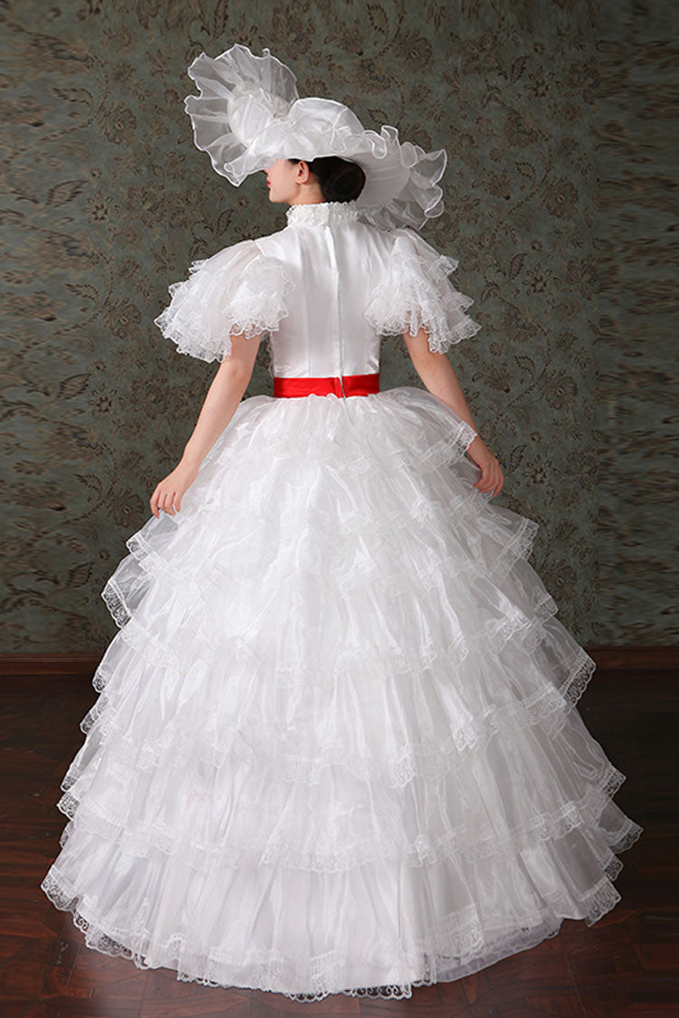 Court Style High Waisted Multi-Layer Victorian Lolita Dress - Product - 4