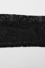 Black Floral Embroidery Lace Women's Gothic Dress - Product - 7