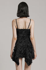 Irregular Mesh Webbing Women's Steampunk Dress 2 Colors - Product - 3