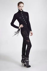 Mesh Close Fitting Long Women's Gothic Leggings - Product - 4