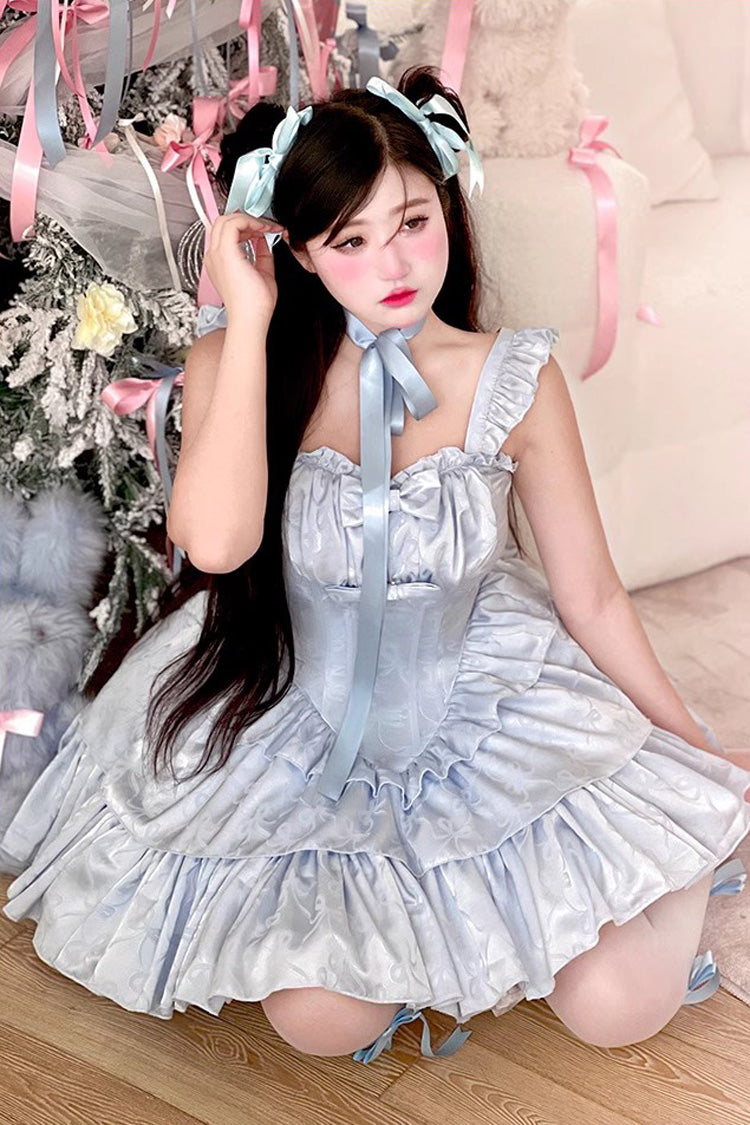 Angel Ribbon Multi-layer Ruffle Lace Sweet Lolita Dress 3 Colors - Product - 3