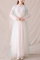 Pink Elegant Ancient Style Fairy Sweet Hanfu Dress - Pink - 1