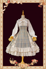 Multi-Color Backlight Memoirs Elegant Slim Bowknot Sleeveless Ruffle Classic Lolita Dress - Product - 2