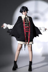 Black [Vampire Noble Court] Long Sleeves Embroidery Gothic Prince Handsome Ouji Lolita Set - Product - 8