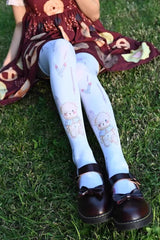 Cute Anime Print Sweet Japanese Lolita Over The Knee Socks 10 Styles - Style9 - 9