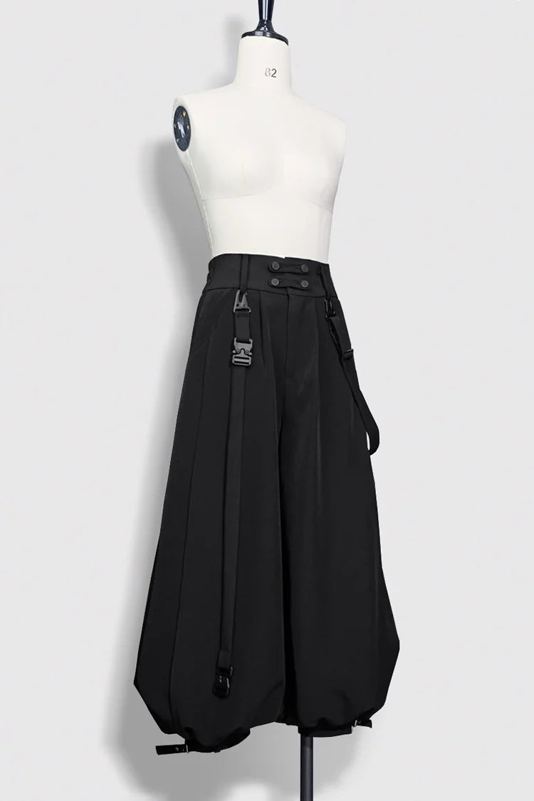 Black Functional Rabbit Cool and Handsome Ouji Lolita Set - Pants(Only) - 10