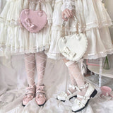 Sweet Ruffle Bowknot Japanese Lolita Shoes 15 Colors - Product - 26