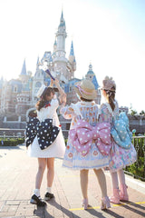 Red/White Polka Dot Print Bowknot Shaped Sweet Lolita Backpack - Product - 17