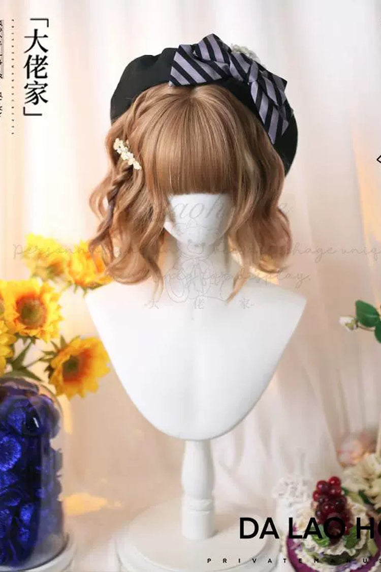 Brown Cute Air Bangs Series Women's Sweet Lolita Wig detail view 2