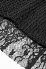 Black Long Sleeves Multi-layer Lace Hooded Women's Gothic Long Coat - Product - 8