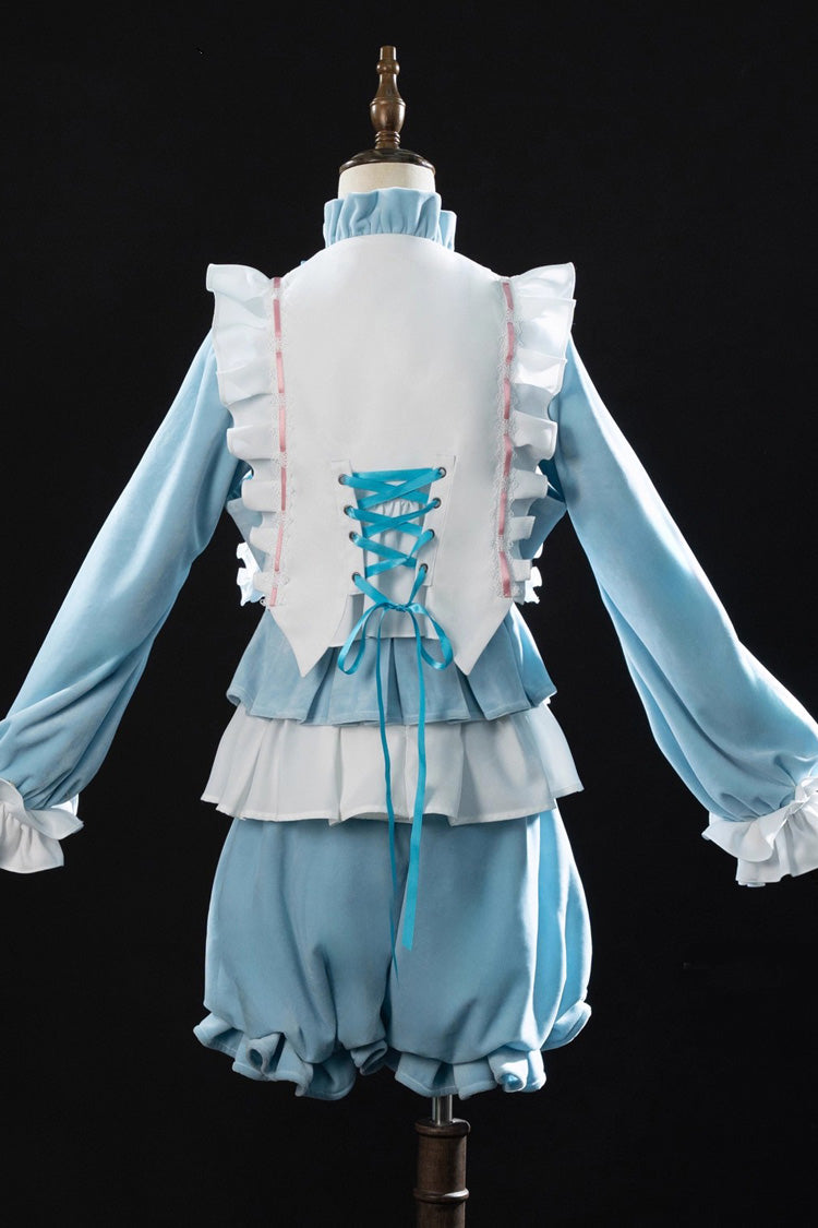 Blue [Identity V] Long Sleeves Ruffle Bowknot Sweet Prince Ouji Lolita Set - Product - 2