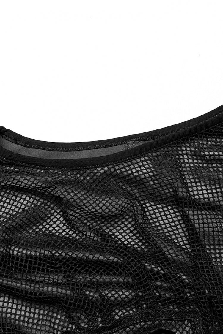 Sleeveless Slim Mesh Fishtail Women's Gothic Dress 2 Colors - Product - 8