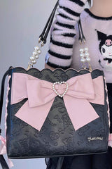 Bowknot Pearl Sweet Lolita Shoulder Bag 4 Colors - Product - 7