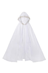 White [Aurelia of the Holy Light] Square Collar Printed Embroidered Chain-Decorated Sweet Elegant Lolita Dress - Shawl(Only) - 14