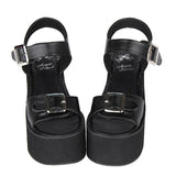 Black And White Platform Sweet Lolita Sandals - Product - 3