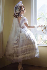Purple The Key to the Secret Realm Gorgeous Wedding Princess Sweet Lolita Dress Set - Product - 10