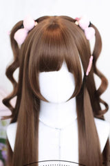 Cute Wispy Bangs Long Straight Japanese Sweet Lolita Wig 3 Colors - Product - 3