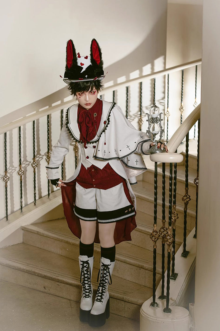 White Rabbit Duke Handsome Elegant Ouji Fashion Lolita Coat - Product - 2