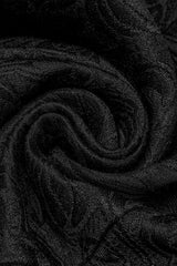 Black Lapel Collar Jacquard Slim Men's Gothic Vest - Product - 11
