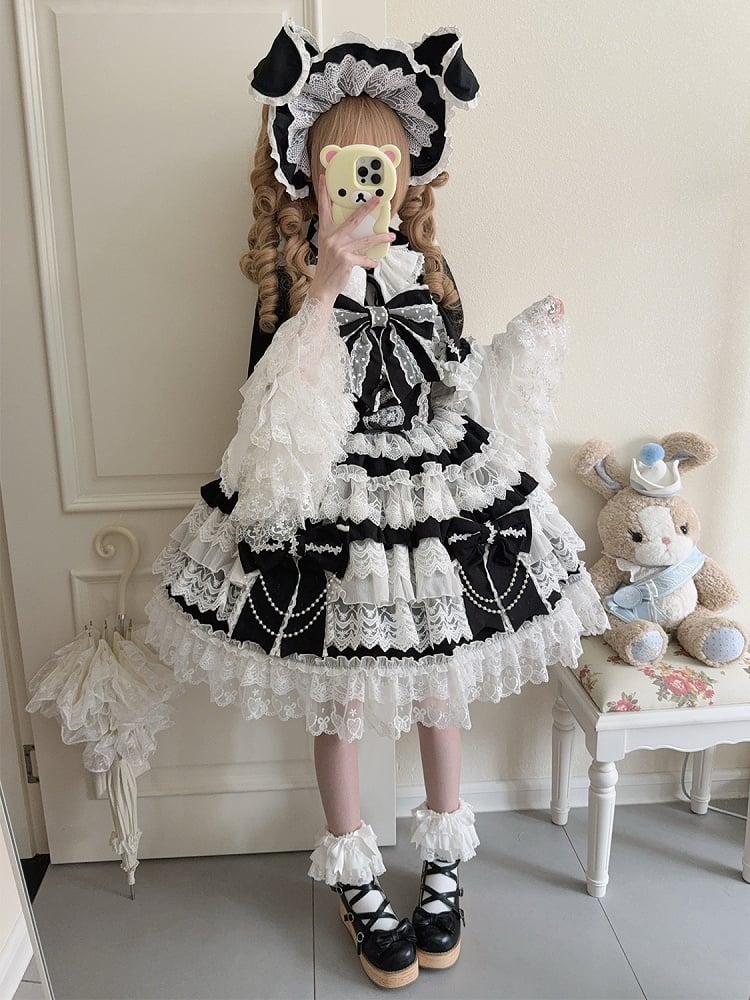Black Hanayome Lolita JSK back detail