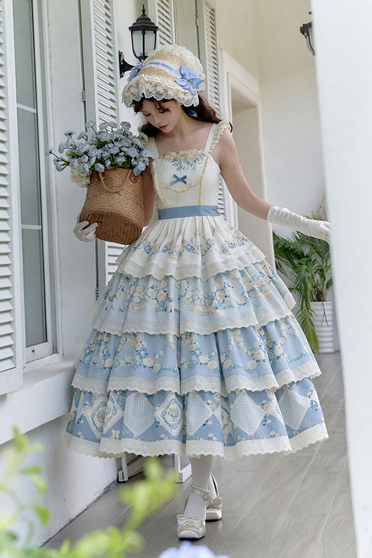 Letters and Poetry Multi-Layered Pastoral Style Print Embroidery Sweet Princess (Set) detail view 11