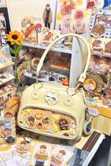 Sweet Anime-style Transparent Bow Japanese Lolita Itabag 5 Colors - Yellow - 1