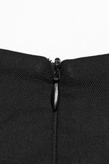 Black Skull Ruffle Buckle Women's Punk Pleated Skirt - Product - 7