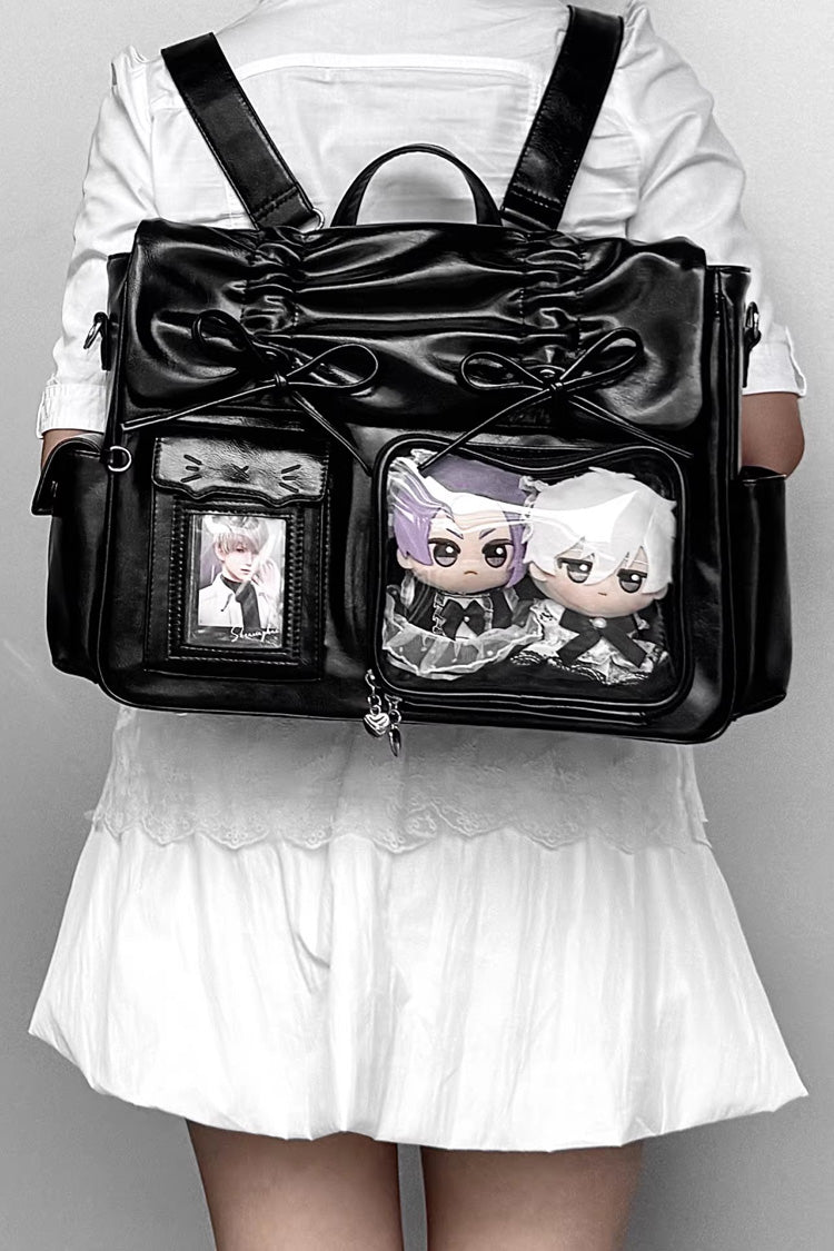 [Kitten Diary] Hidden Compartment Embroidered Bow Sweet Lolita Anime Itabag 8 Colors - Product - 15