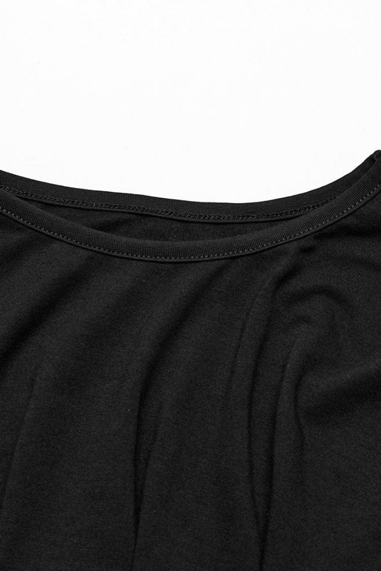 Black Sleeveless Mesh Hollow Slim Womens Gothic Vest - Product - 7
