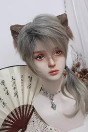 Black/Yellow Gradient Ruffle Bowknot Ouji Fashion Prince Handsome Lolita Wig - Black/Yellow - 1