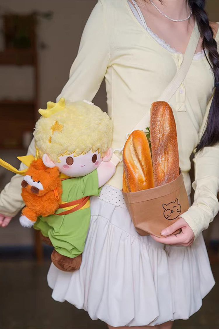 Green [The Little Prince] Cute Plush Toy Sweet Lolita Lying-Down Backpack - Product - 6