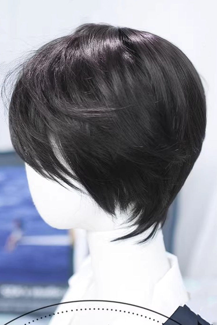 Natural Black Cool Androgynous Daily Lolita Wig - Product - 4