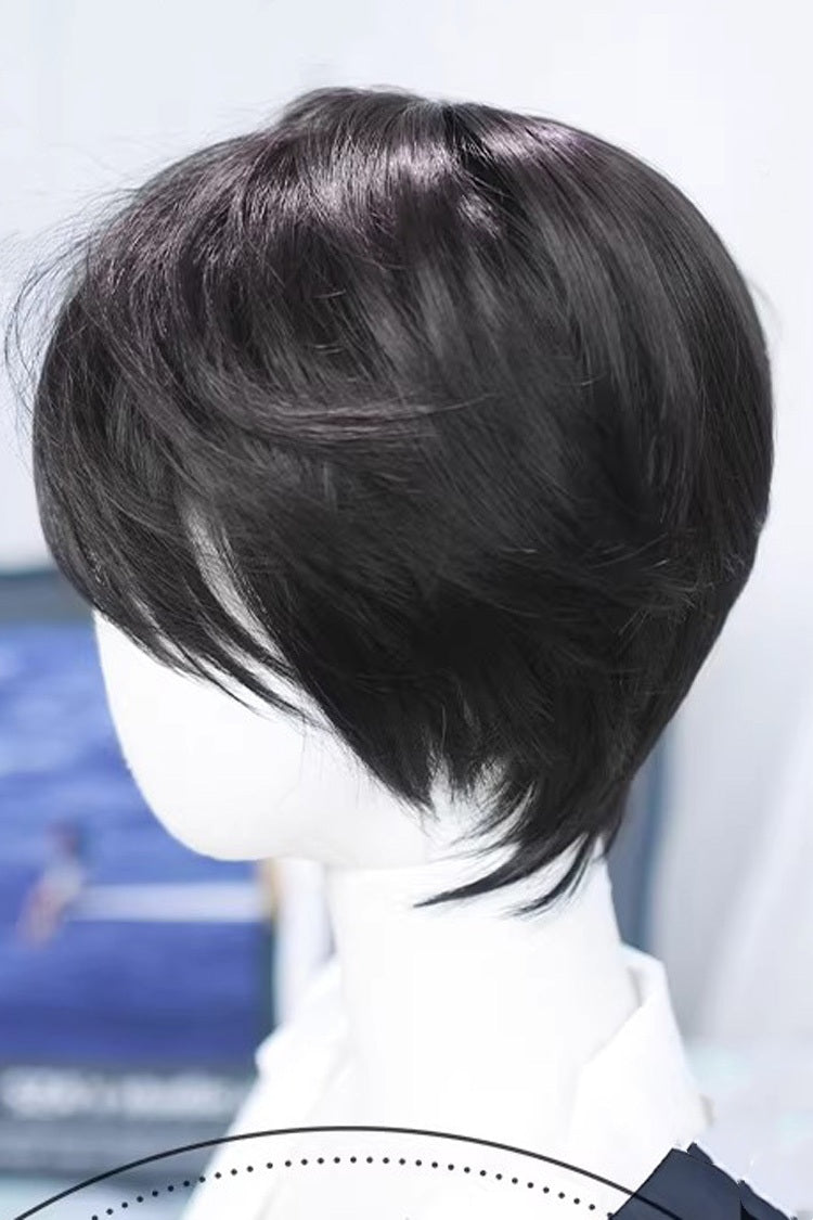 Natural Black Cool Androgynous Daily Lolita Wig - Product - 4