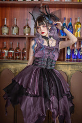 Purple [Seven Deadly Sins: Lust] Multi-Layered Irregular Gothic Lolita Jsk Dress - Product - 7