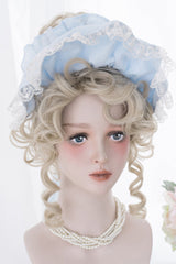 Curly Golden High Coiled Long Sweet Lolita Wig - Product - 2