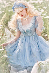 Planet Butterfly Print Bowknot Classic Gothic Lolita Dress 2 Colors - Product - 20