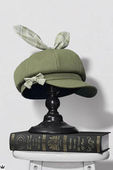 Bowknot Ouji Fashion Lolita Beret 3 Colors - Green - 5