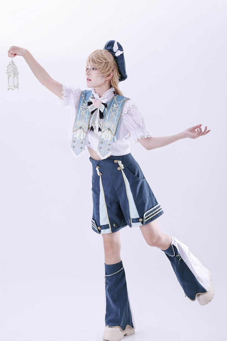 Blue [Messenger of Heaven] Ouji Prince Handsome Lolita Shorts - Product - 7