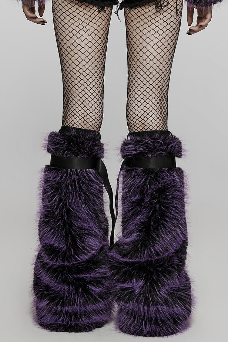 Woolen Detachable Women's Steampunk Leg Warmers 2 Colors - Product - 7