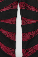 Spiderweb Claw Print Mesh Women's Gothic Flared Pants 2 Colors - Product - 14