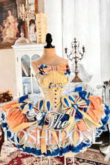 Multi-Color [Candy Paper Ribbon × Sleepy Bunny Doll Shop] Sleeveless Multi-Layered Ruffled Bow Lace-Up Sweet Ballet Lolita Dress - Product - 3