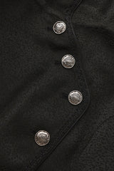 Black [Eternal Dark Portrait] Long Sleeves Vintage Elegant Prince Handsome Ouji Lolita Coat - Product - 5