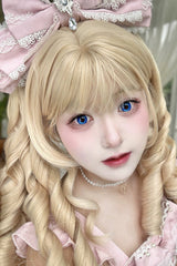 Roman Curly Double Ponytail Sweet Lolita Wig 2 Colors - Product - 2