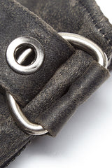 Metal Buckle PU Leather Men's Steampunk Gloves 2 Colors - Product - 14