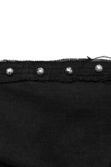 Black Mesh Women's Punk Eyelet Ring Flared Pants - Product - 6