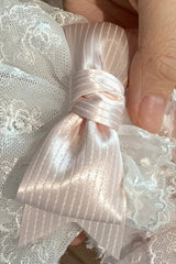 Multi-Color Strawberry Angel Cherry Blossom Tree Bowknot Lace Sweet Lolita Hand Sleeves 9 Colors - Pink 2 - 3