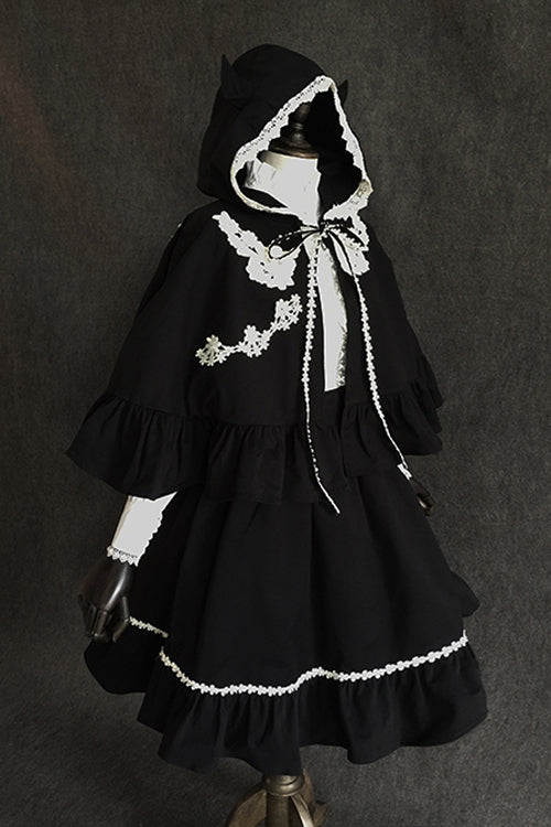 Black Devil Gothic Lolita Suspender Skirt - Product - 2