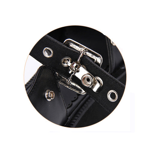 Rivet Decoration Platform High Heel Lolita Sandals - Product - 3