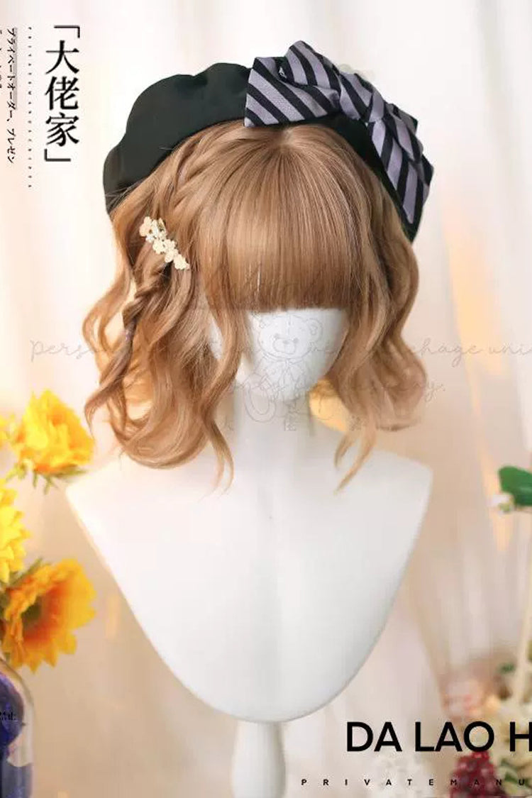 Brown Cute Air Bangs Series Women's Sweet Lolita Wig detail view 3